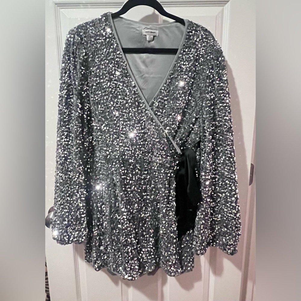 EXTRO&VERT Sequin Romper